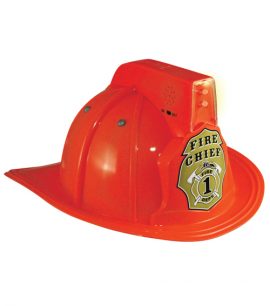 Fire Chief Helmet with Siren & Light